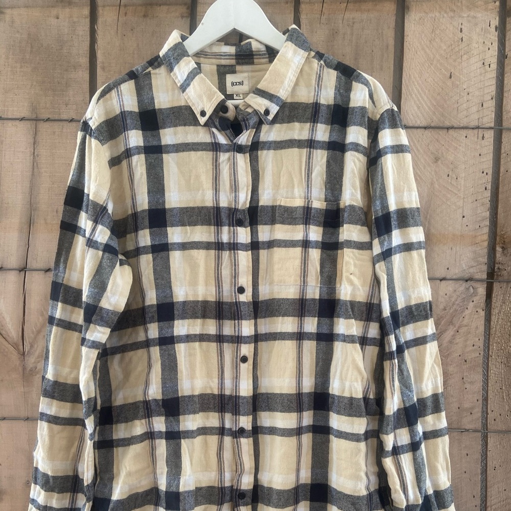 CCS L/S Black &Yellow Flannel Shirt